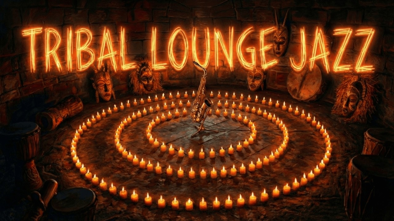 Tribal Lounge Jazz － 24/7 Live | Deep Dark Jazz Instrumental for Focus & Relax