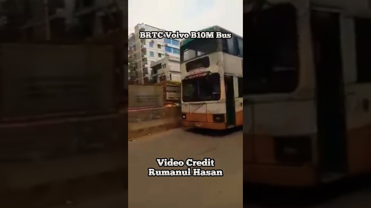 Legendary BRTC Volvo Double Decker Bus ❤️ #shorts#buslover#bdbus#bdbuslover#trend#volvo