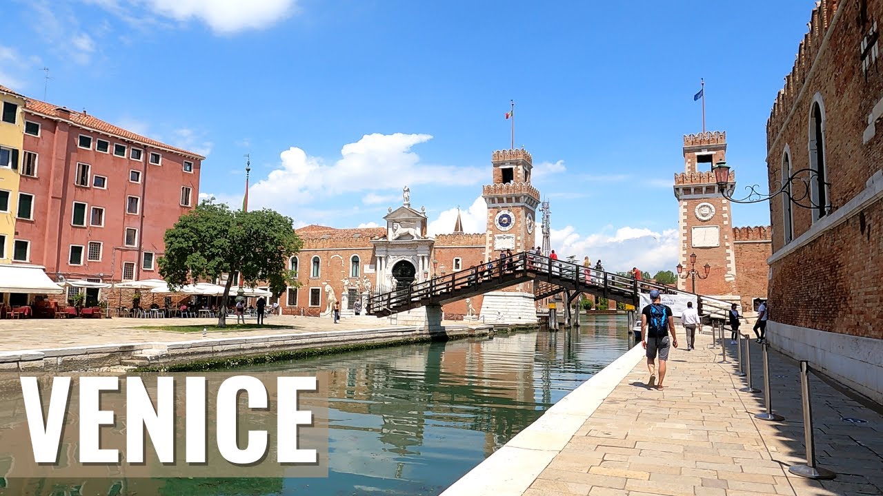 VENICE, Grand Canal & Castello district  [walking tour in 4k] Italy
