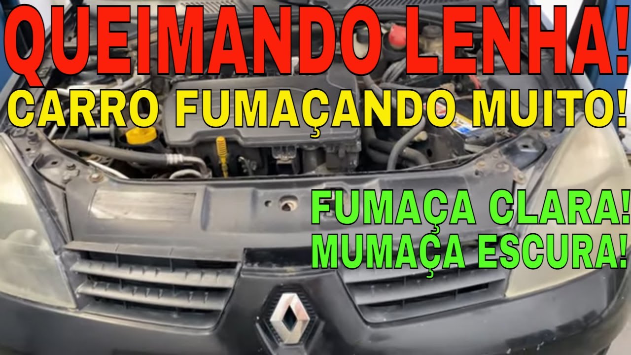 CARRO FUMAÇANDO ESCURO OU CLARO PELO ESCAPE CHEIRO DE COMBUSTÍVEL CLIO LOGAN SANDERO DUSTER SIMBOL!