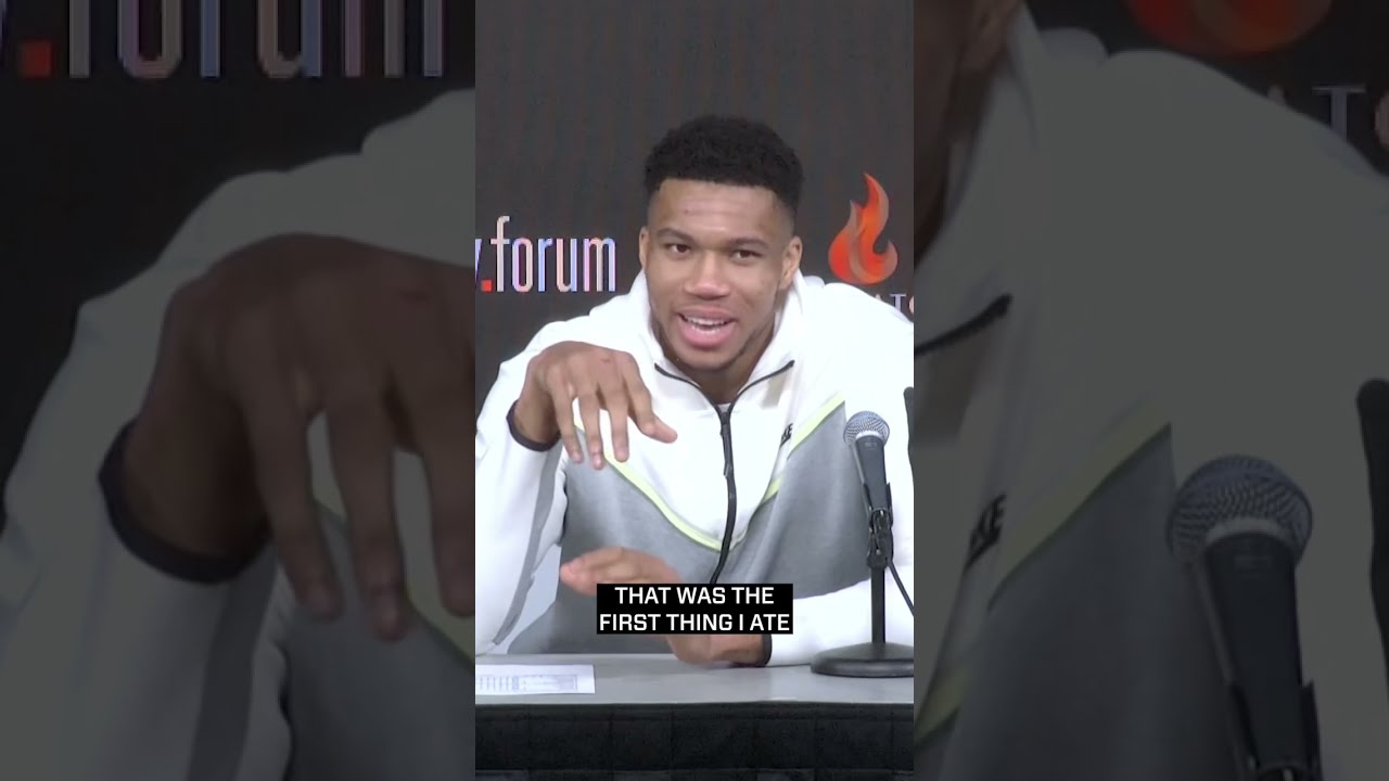 Giannis tries Oreos and milk for the first time 🍪🥛
