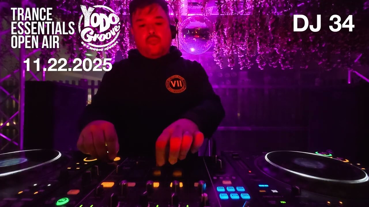 DJ 34 LIVE FULL SET 11.22.2025 TRANCE ESSENTIALS OPEN AIR at YODO GROOVE 西武池袋9F屋上