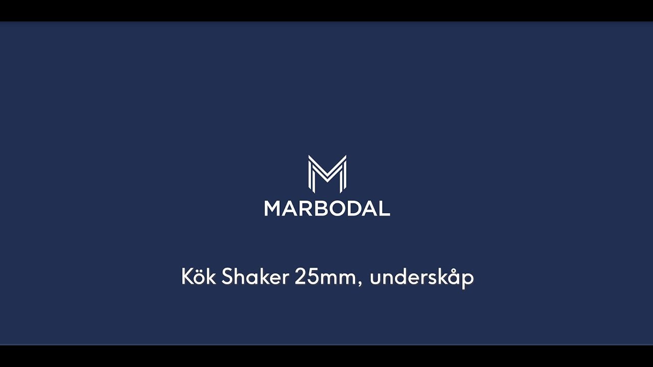 marbodal montering kök shaker 25mm underskåp klar 2160p
