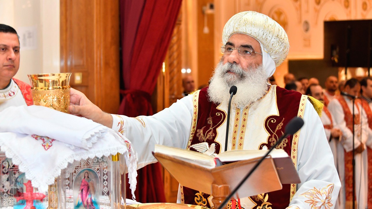 قداس الصوم الكبير ورسامة كهنة جدد بيد نيافة الانبا بنيامينن مطران المنوفية