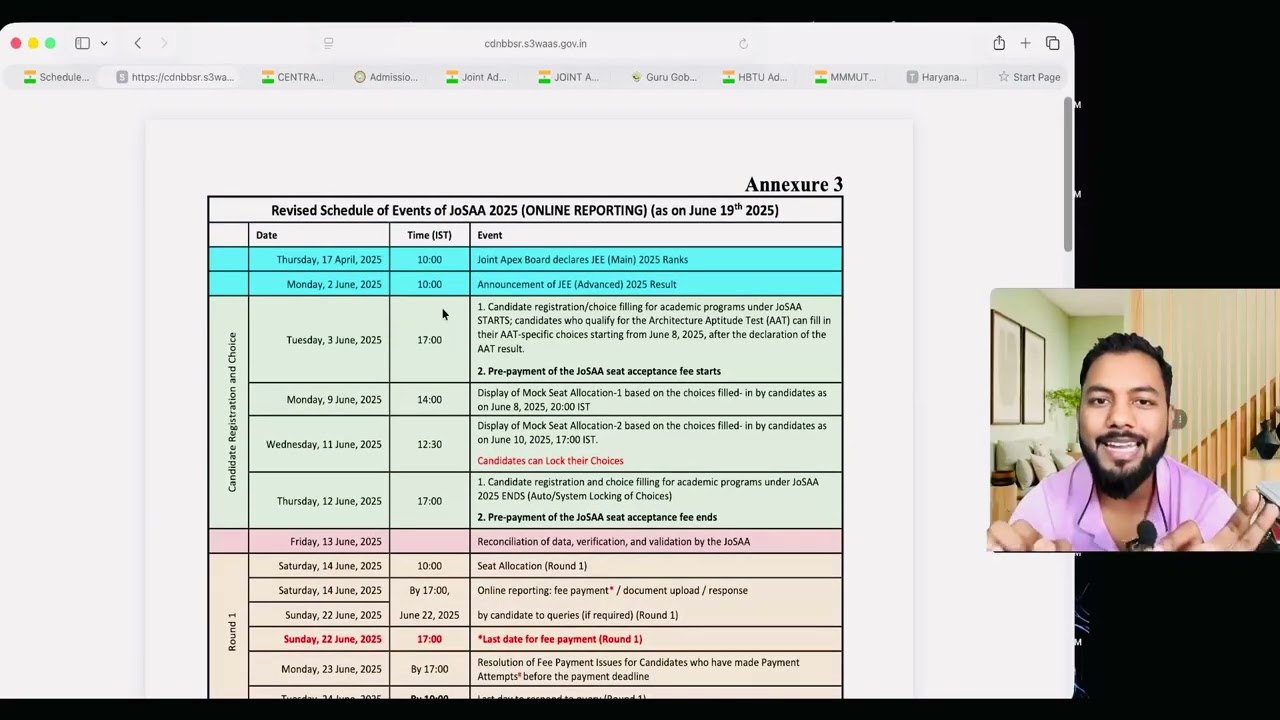 URGENT Update✅|JoSAA 2026 Official Update✅|JoSAA 2026 Schedule Out AnytimrAll Counselling Schedule