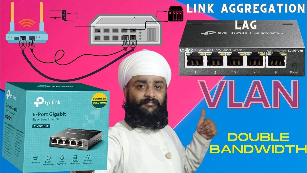 TL-SG105E 5 Port Gigabit Easy Smart Switch VLAN LAG Link Aggregation Manage Switch Bandwidth Control