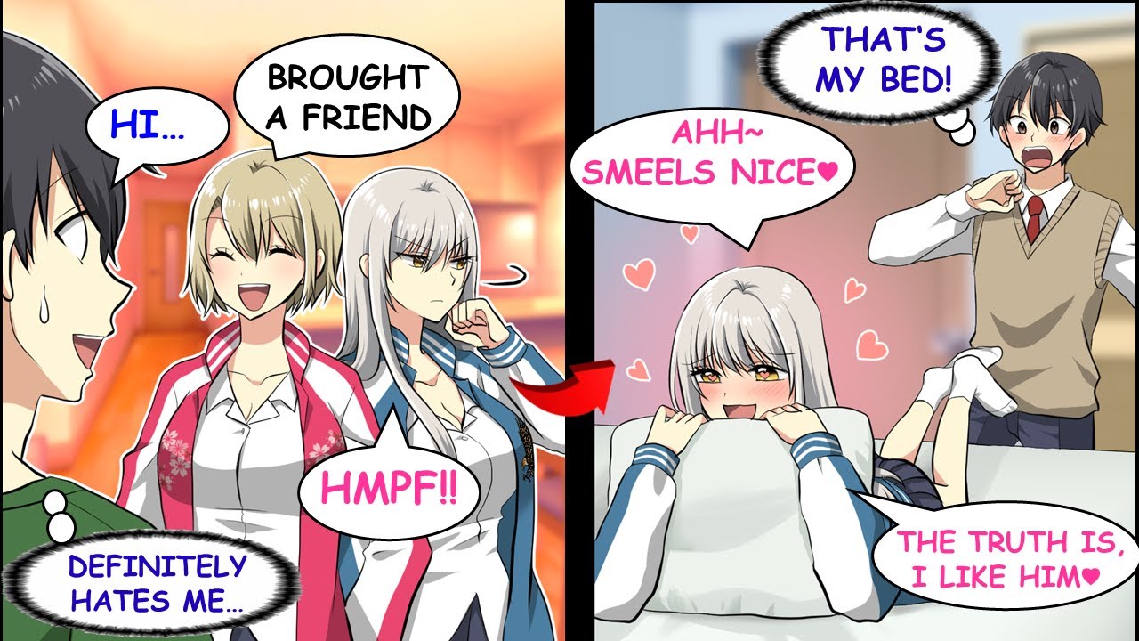 My Sister's Unfriendly Scary Friend Was Sniffing My Pillow on My Bed…【RomCom】【Manga】
