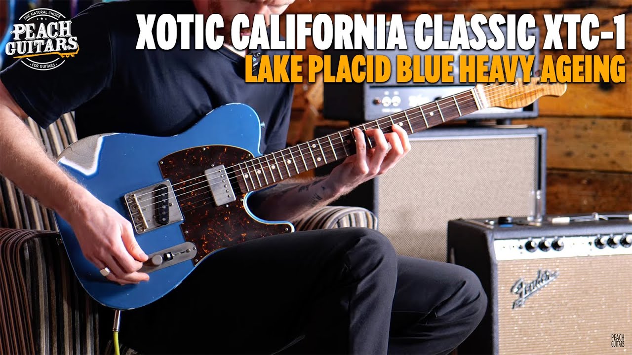 Xotic California Classic XTC-1 - Lake Placid Blue Heavy Ageing