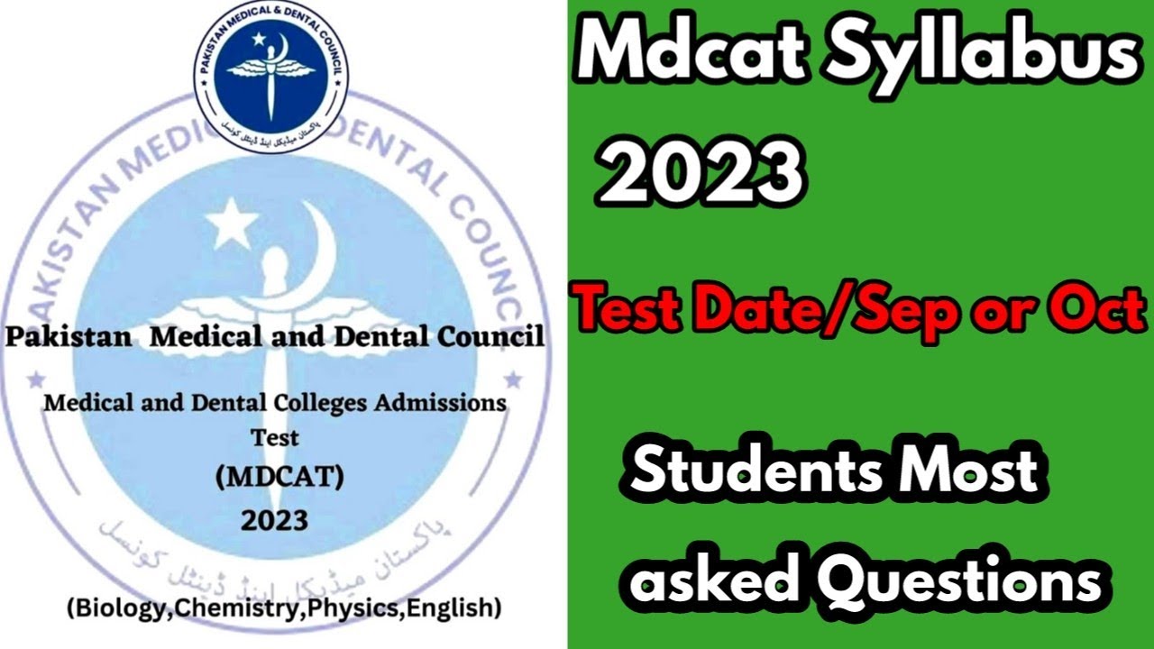 Mdcat Syllabus 2023||Expected Date for Mdcat 2023||Books for mdcat 2023||Syllabus for mdcat 2023