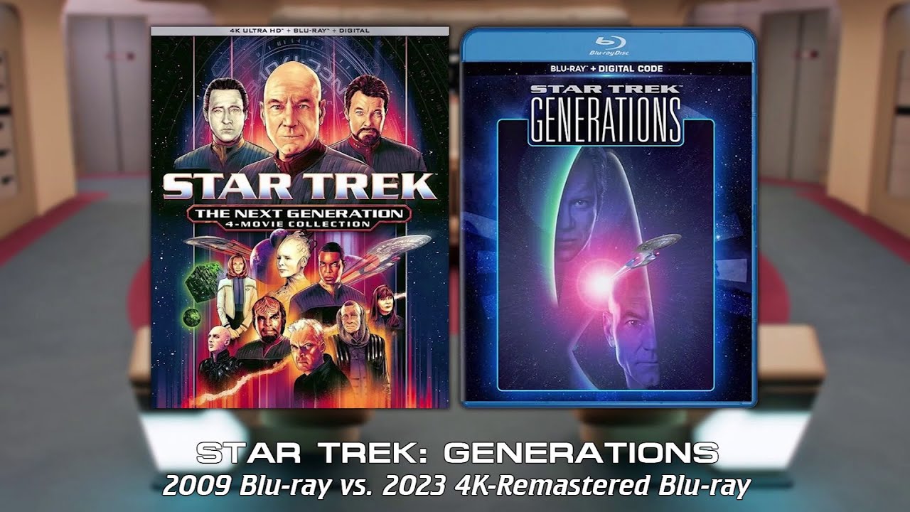 STAR TREK: GENERATIONS — Blu-ray Comparison (2009 vs. 2023)
