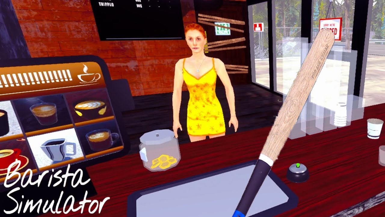 お客様をバットでぶん殴れるカフェ経営ゲームがヤバすぎる【 Barista Simulator 】