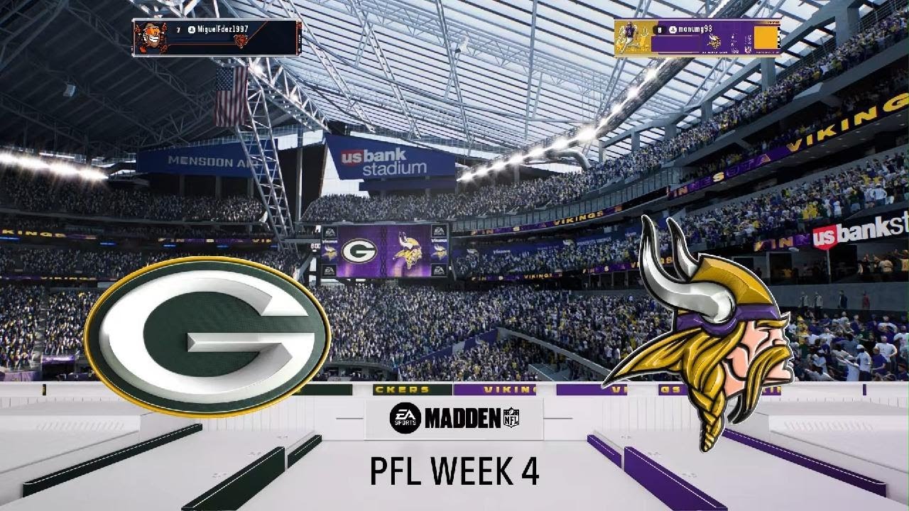 Packers vs Vikings // Week 4 // Temp. 3 // PFL League
