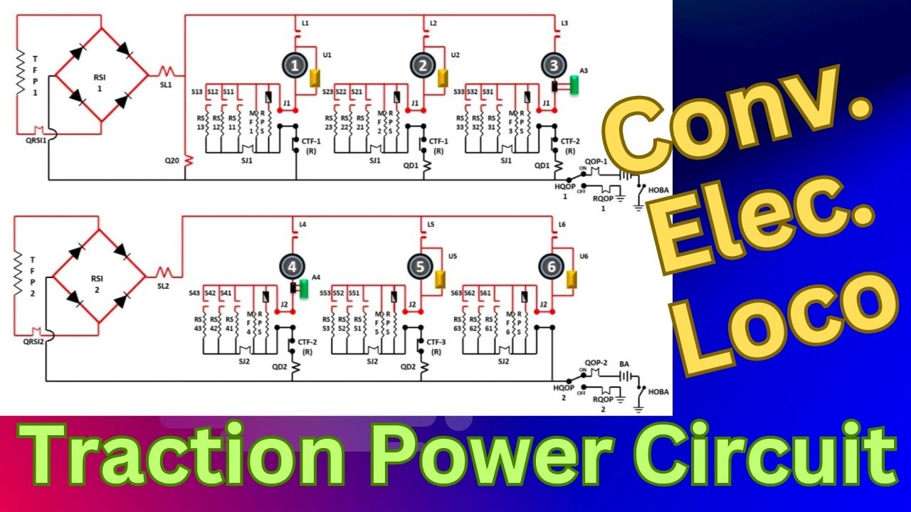 Traction Power Circuit #locomotive #railway