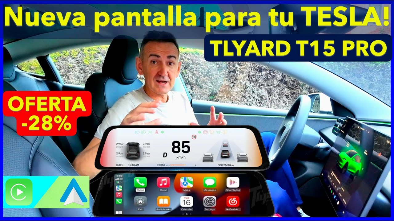 Cómo INSTALAR la Pantalla TLYARD T15 PRO en tu  TESLA MODEL 3 e Y - Con Android Auto y Apple Carplay