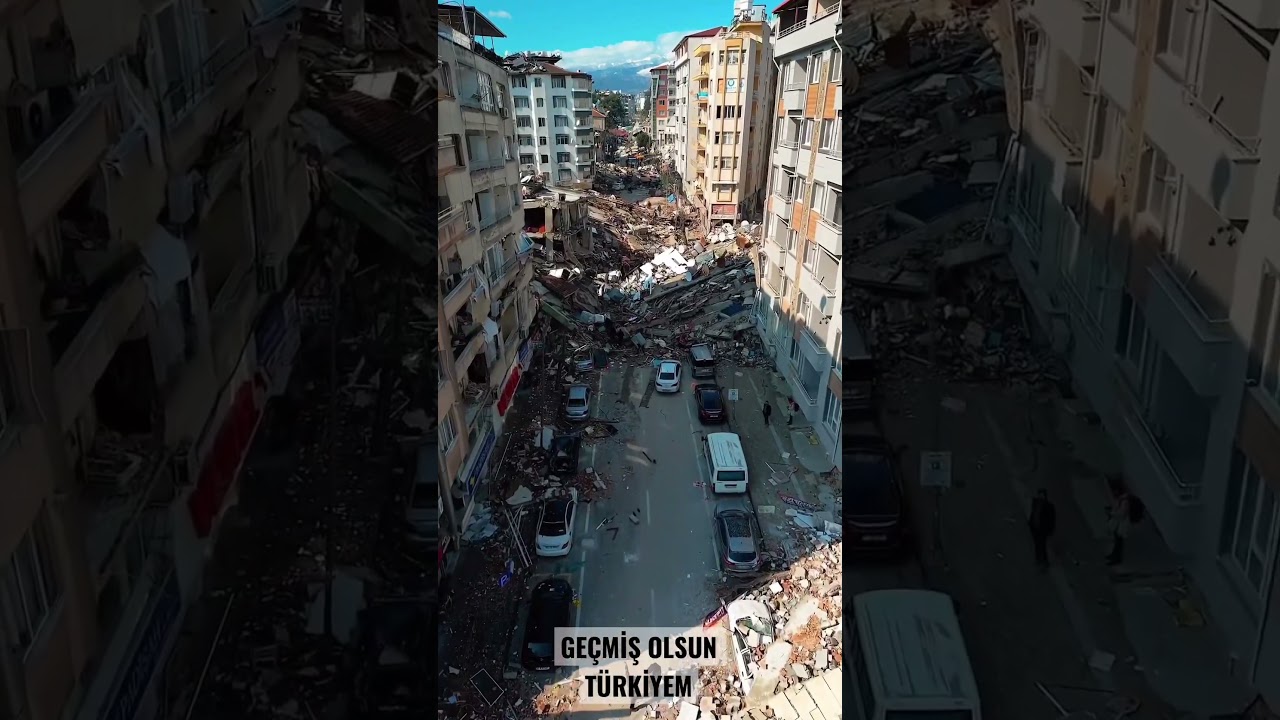 Depremde yıkım &ccedil;ok b&uuml;y&uuml;k Drone g&ouml;r&uuml;nt&uuml;leri- #deprem #hatay #ge&ccedil;mişolsunt&uuml;rkiye #antakya