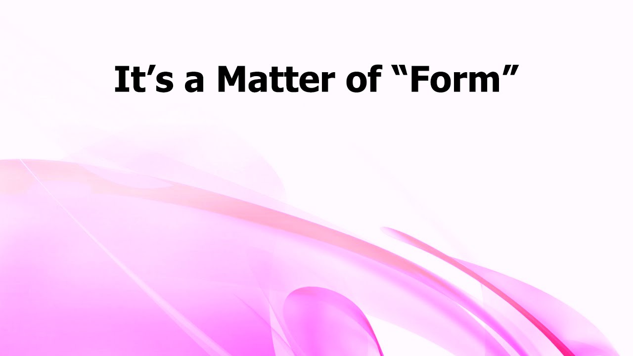 DA: It's a Matter of 
