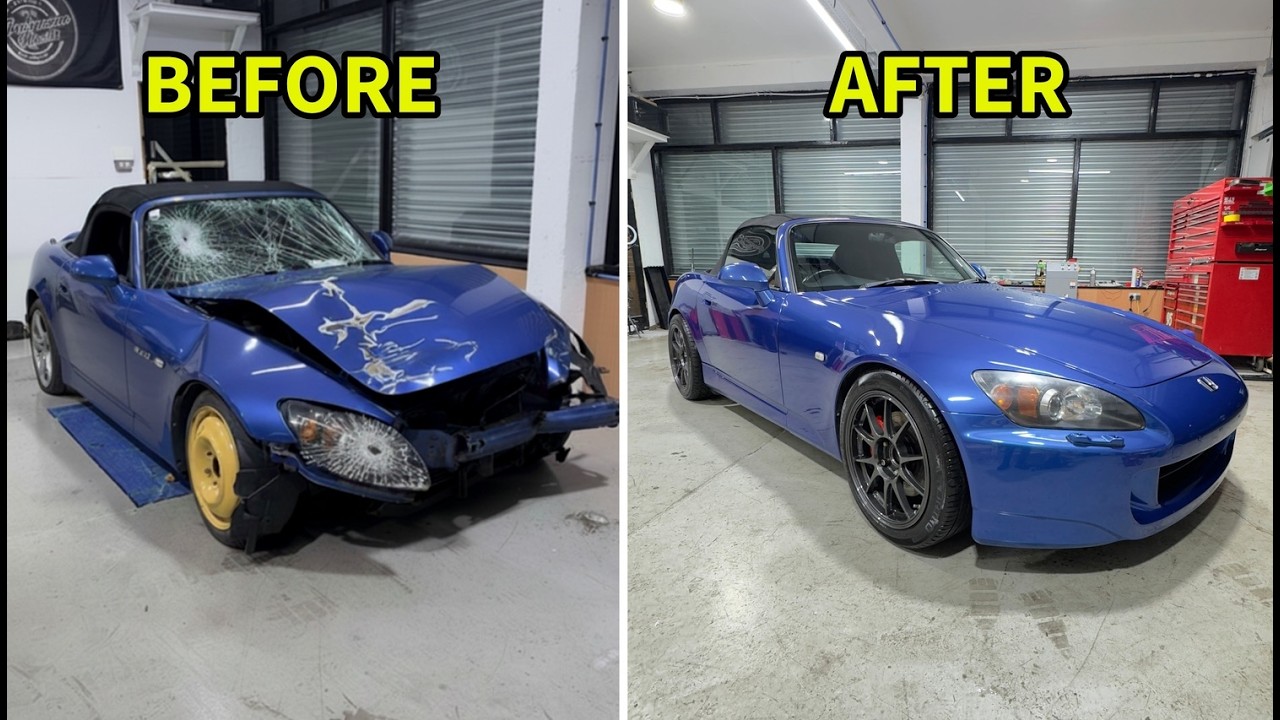 REBUILDING A CRASH DAMAGED HONDA S2000