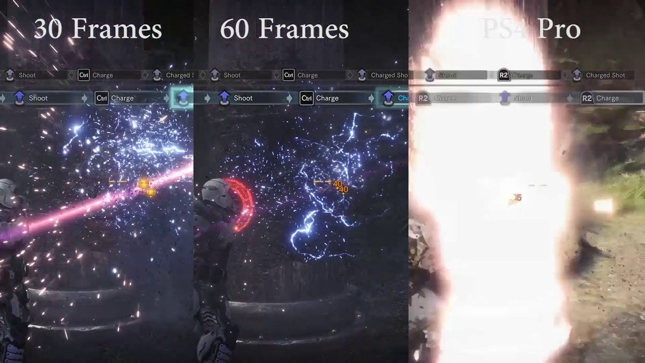 [MHW] Frame Test - PC vs PS4 Pro