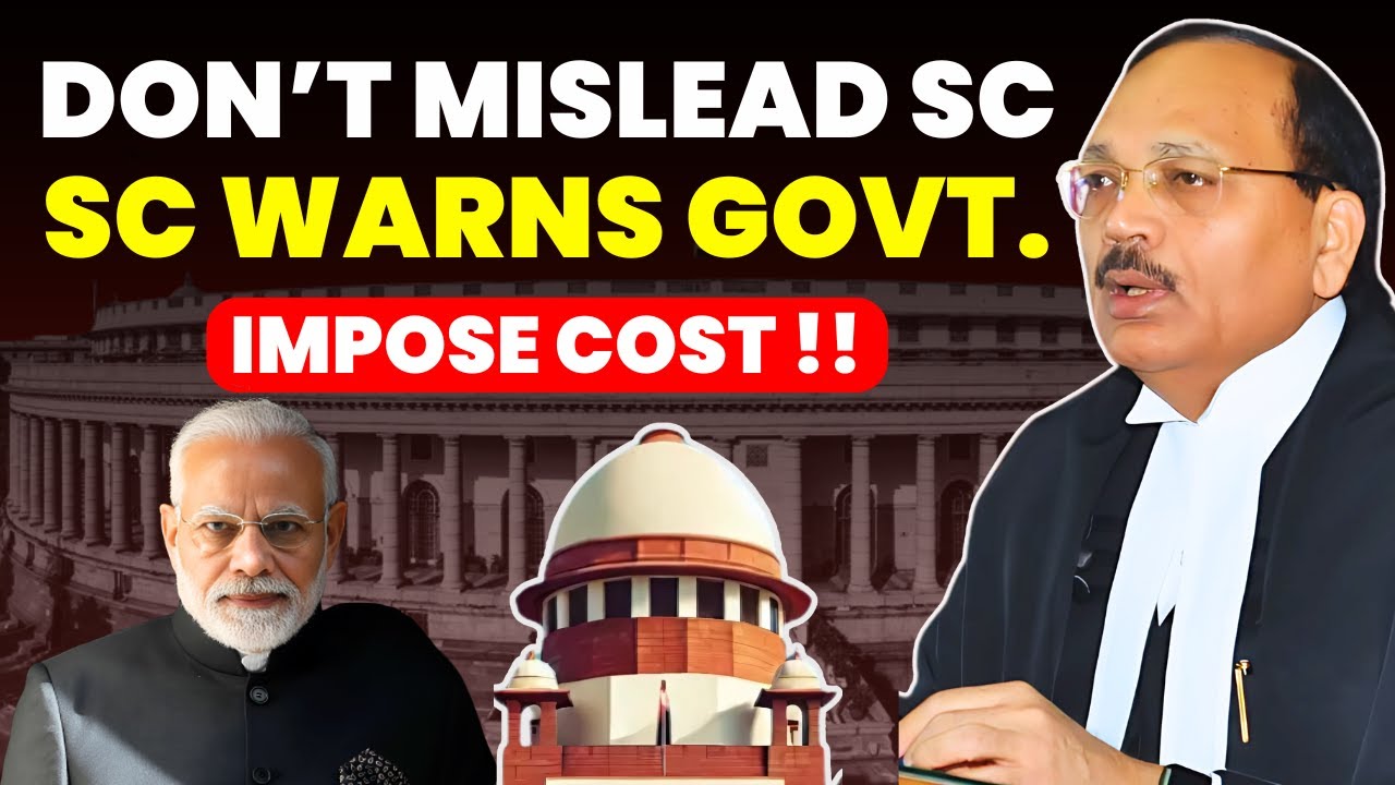 STOP! DON'T MISLEAD SC.....WHY SUBMIT WRONG INFORMATION-SC WARNS & IMPOSE COST #supremecourtofindia