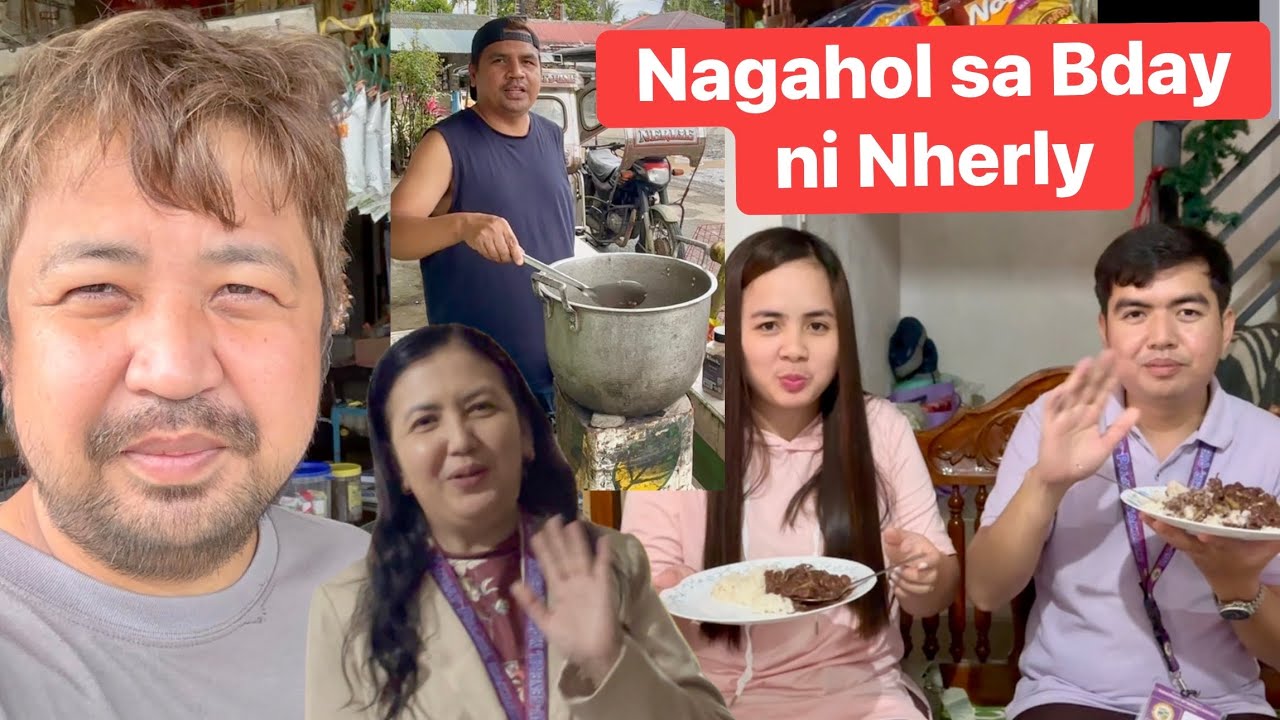 Nagahol sa Bday ni @nherlyseth3063  | Nagluto ng dinugoan with puso ng saging | Nagpaksiw si Erik