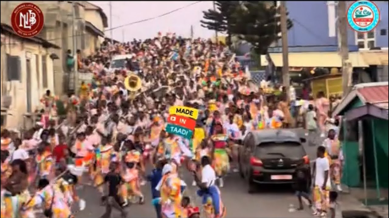 OIL CITY MASQUERADERS UNSTOPPABLE MARCHING WITH NOTHING LATE BAND | GHANAIAN MASQUERADE CARNIVAL