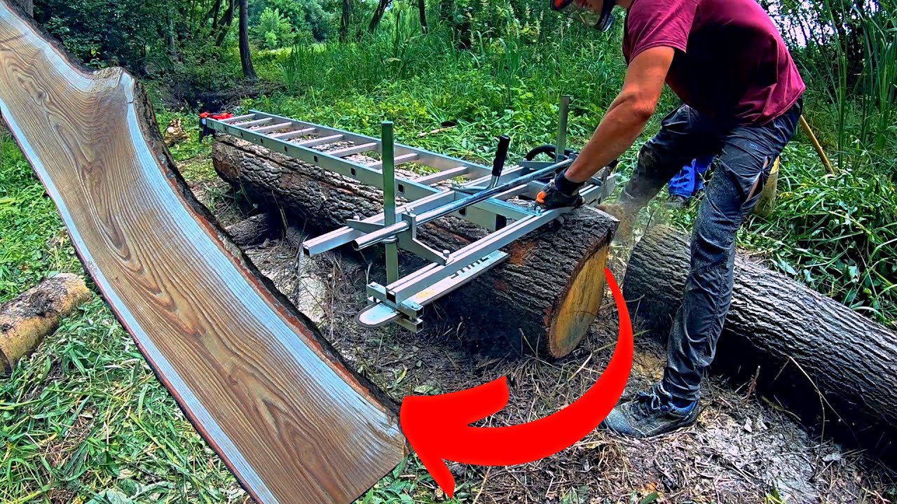 Forgotten Oak Logs turn into incredible Wood Slabs!