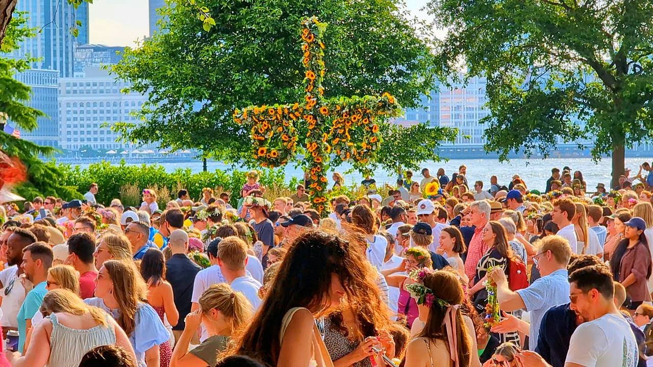 NYC Swedish Midsummer Festival Fun Event to Celebrate Summer Solstice in Battery Park City