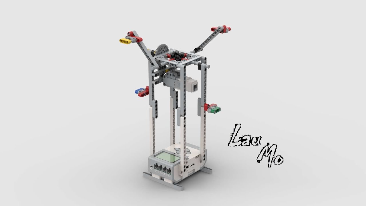 #18【Lau Mo】LEGO EV3 amusement park《Flying chair X4  四向飛天椅》building instructions of 45544 Core Set