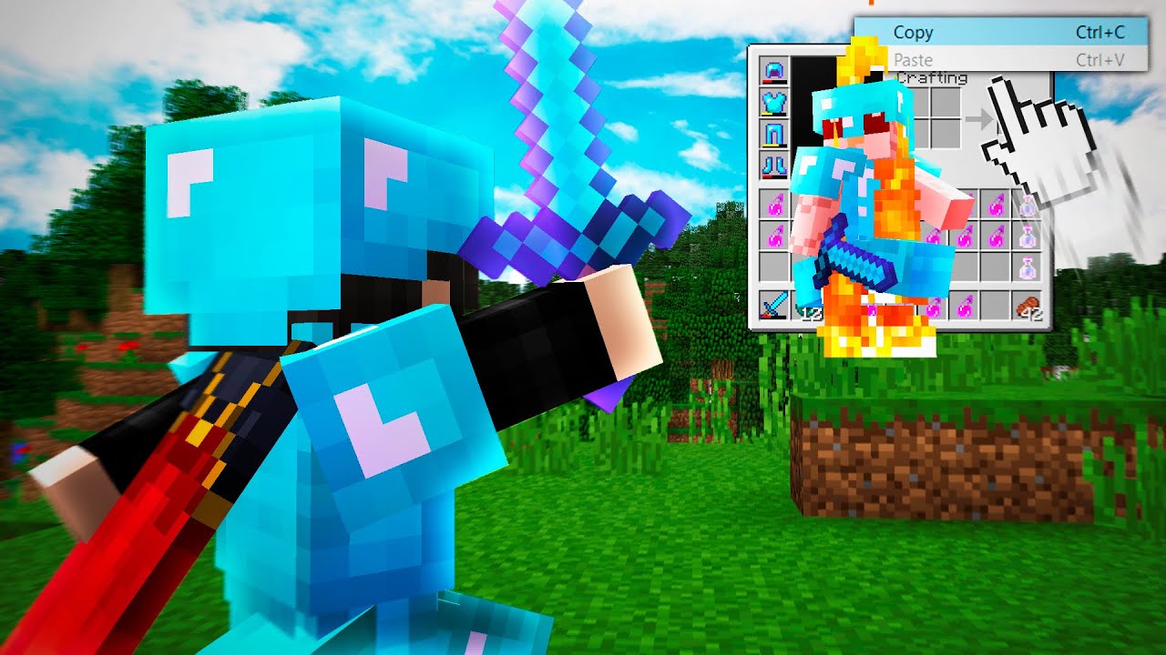 Minecraft HCF pero COPIO el INVENTARIO de mis ENEMIGOS! 🔎