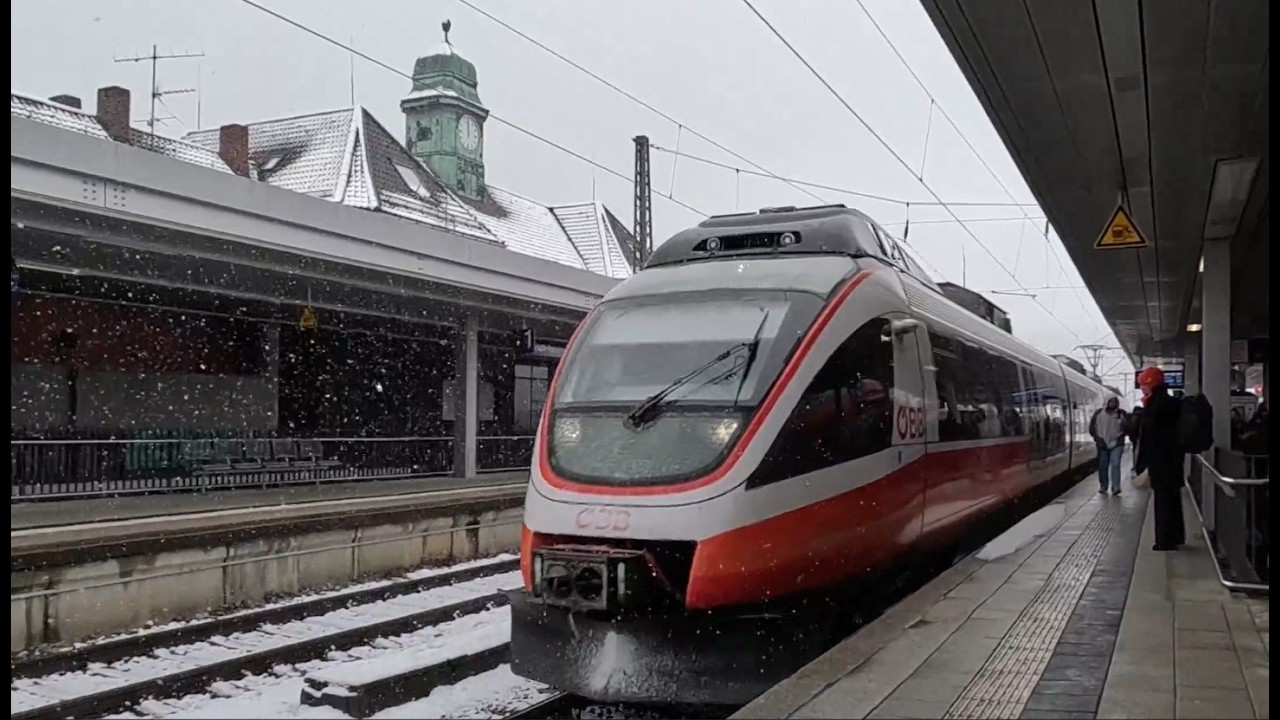 Bavaria to Tuscany by Train - Snowy Germany through Austria to Sunny Italy