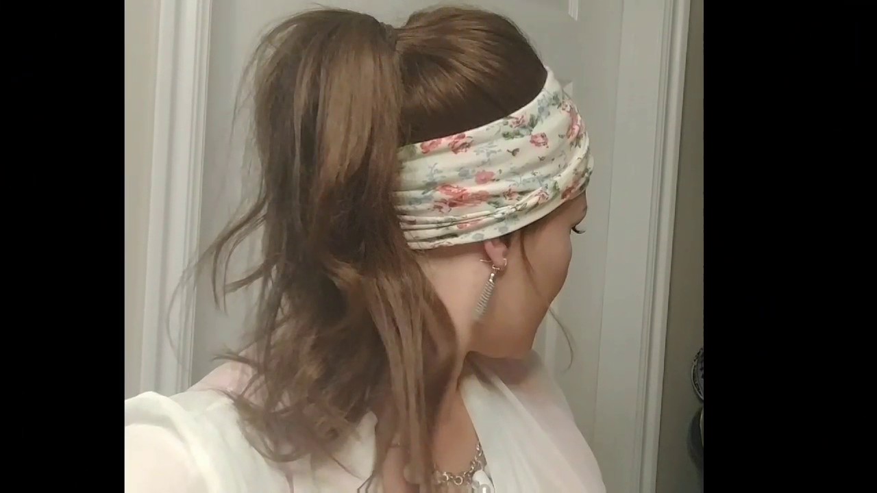 Thin hair styling! DIY hair extensions, headband/ponytail/gym hair!