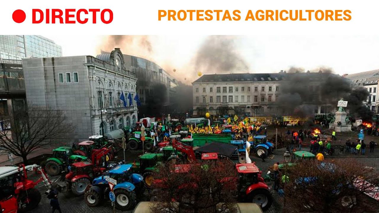 PROTESTAS CAMPO: Intentan BLOQUEAR BRUSELAS con los MINISTROS del RAMO reunidos | RTVE