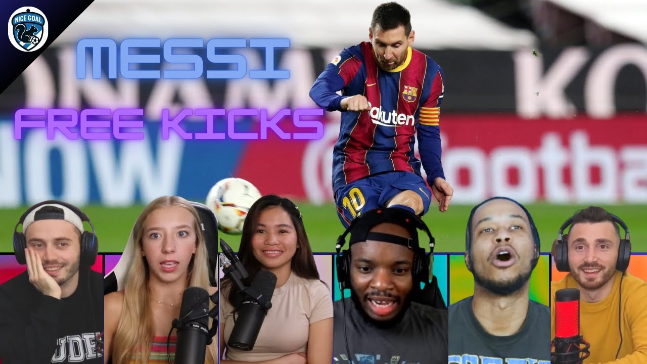 MESSI FREE KICKS 🎯🔥 | REACTIONS COMPILATION