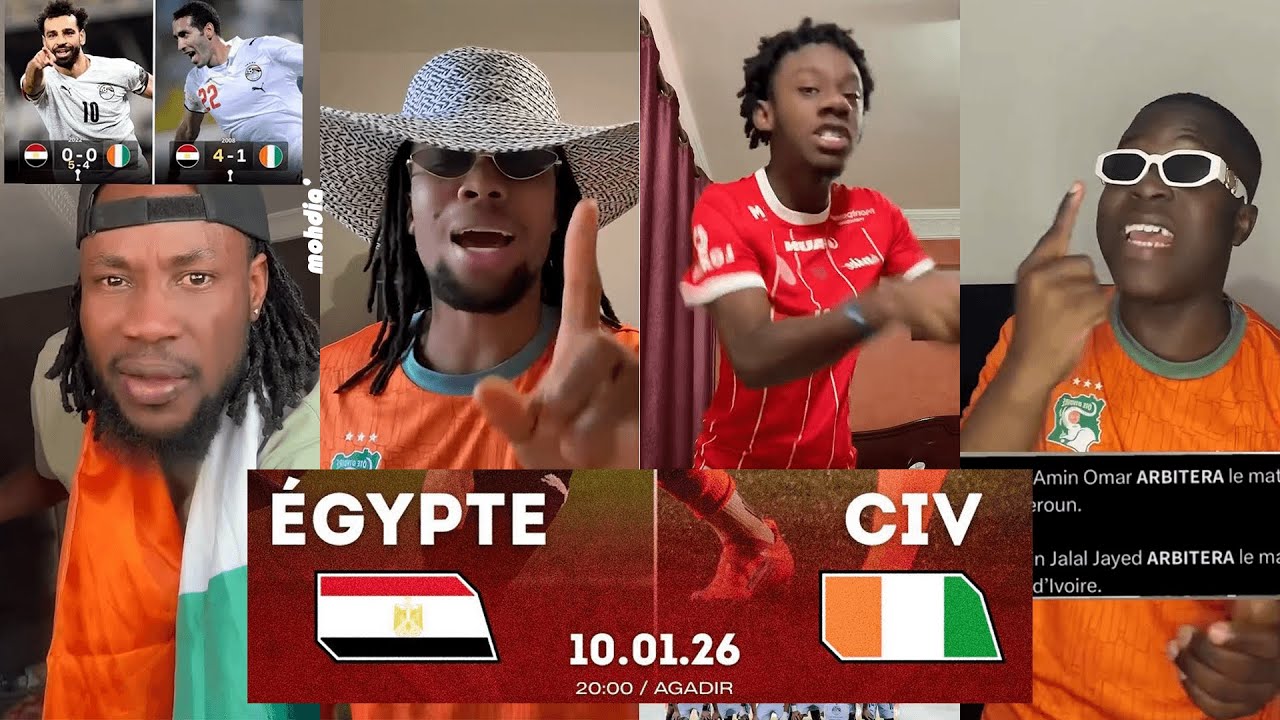 LA TENSION MONTE CHEZ LES IVOIRIENS AVANT LE MATCH CONTRE L'EGYPTE|1/4 FINALE CAN 2025 MAROC| MOHDIA