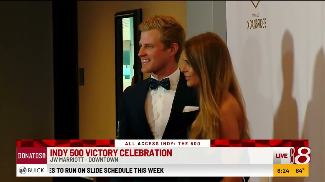 Indy 500 victory celebration