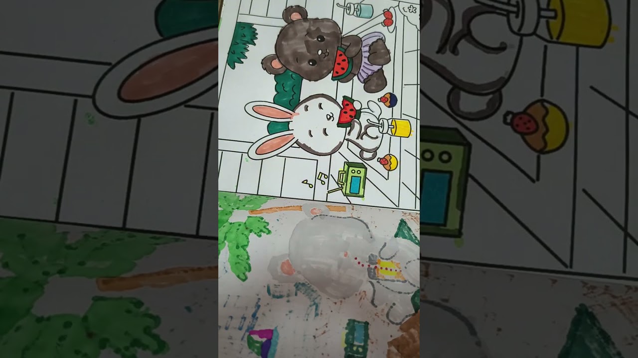 💸paper diy💸 book coloring SUSCRIBE 😉🤩