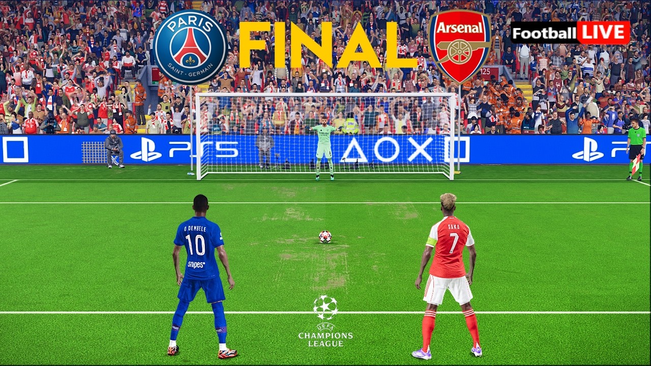 PSG vs Arsenal - Penalty Shootout Final UEFA Champions League 2026 | Simulation PES