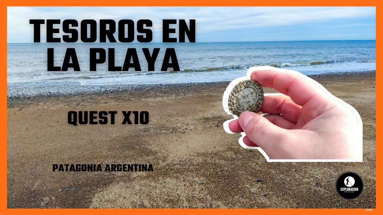Buscando METALES con DETECTOR DE METALES QUEST x10 en la PLAYA encontramos anillos monedas y mas...
