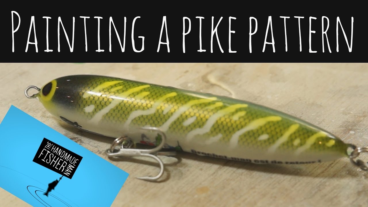 Lure painting a basic pike pattern and using decals