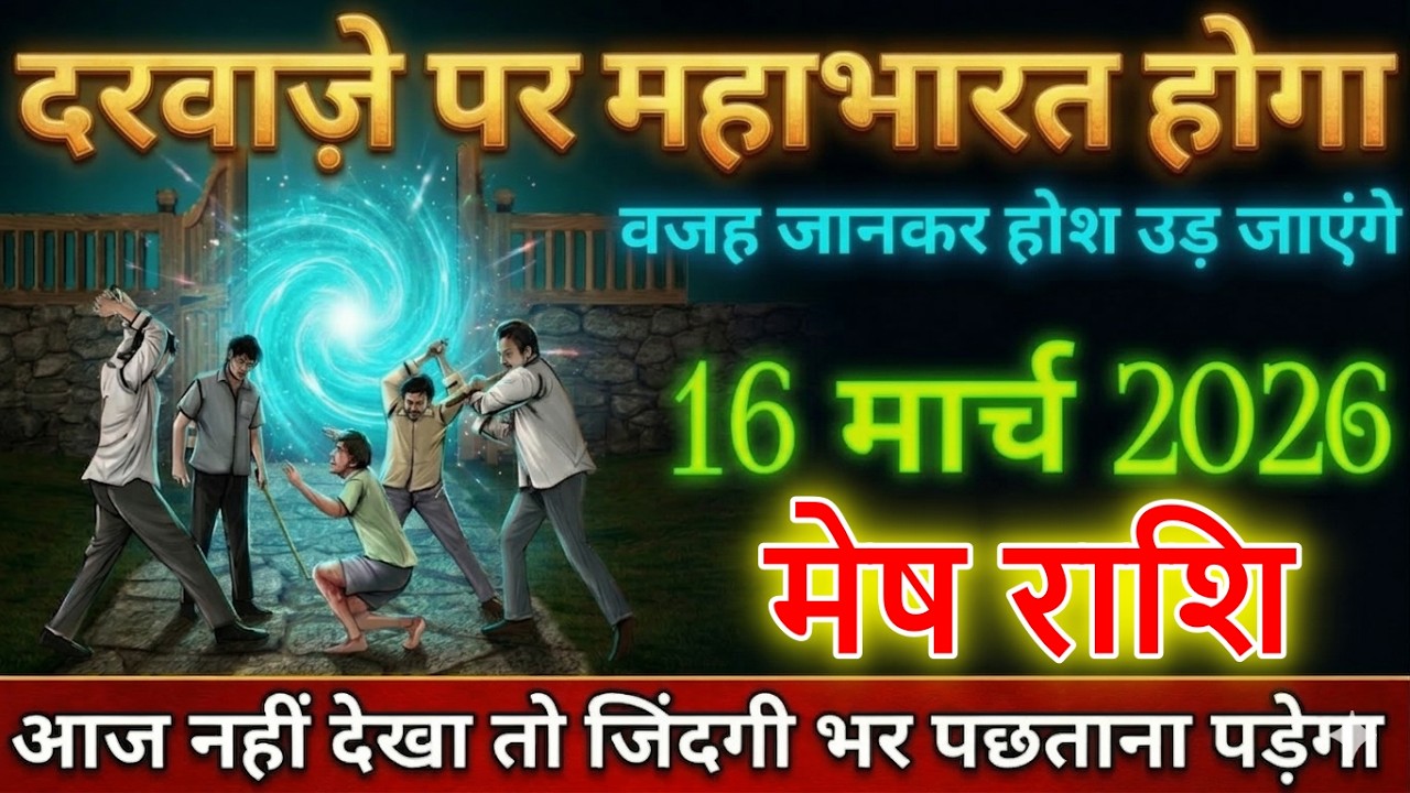 ⚠️ मेष राशि वालों सावधान! 16 मार्च 2026 से दरवाजे पर महाभारत | वजह जानकर होश उड़ जाएंगे😱@meshbharti