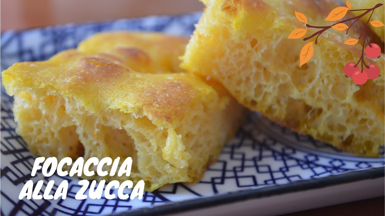 Focaccia alla zucca morbidissima - Pumpkin focaccia