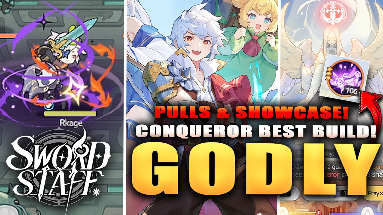 HOW TO BUILD CONQUEROR! BEST SKILLS & F2P SUMMONS! CONQUEROR CLASS IV SHOWCASE in Sword x Staff!