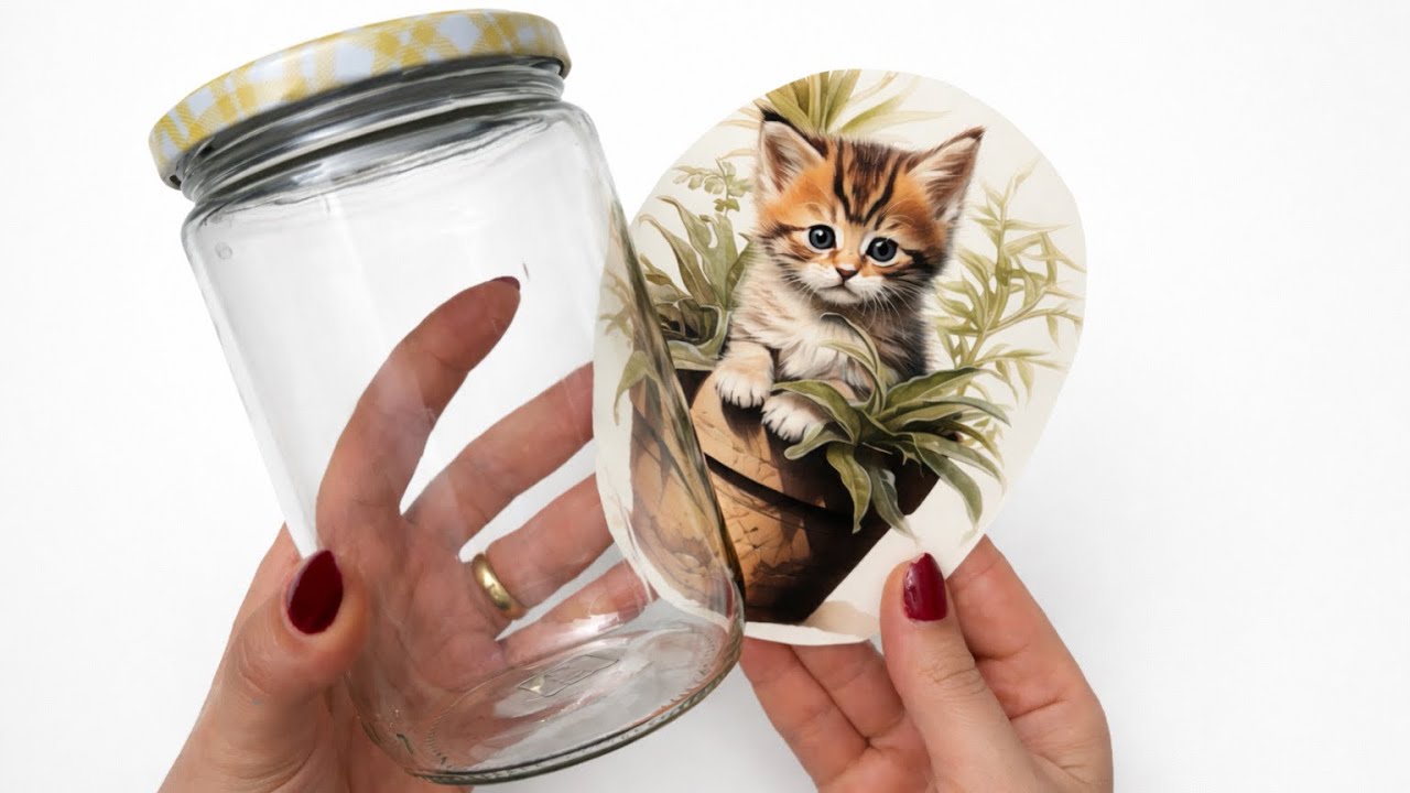LOOK WHAT I DID WITH A SIMPLE GLASS JAR!