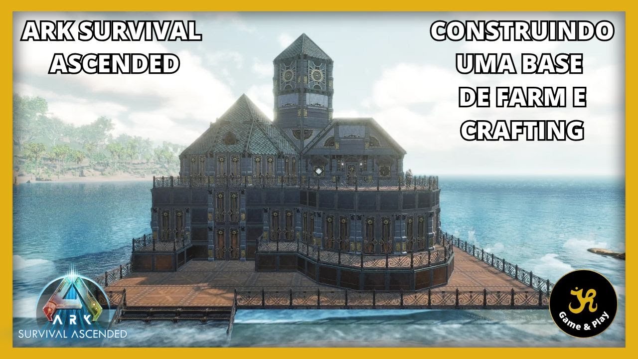 ARK SURVIVAL ASCENDED - Como construir uma Base Steampunk para Farm e Crafting