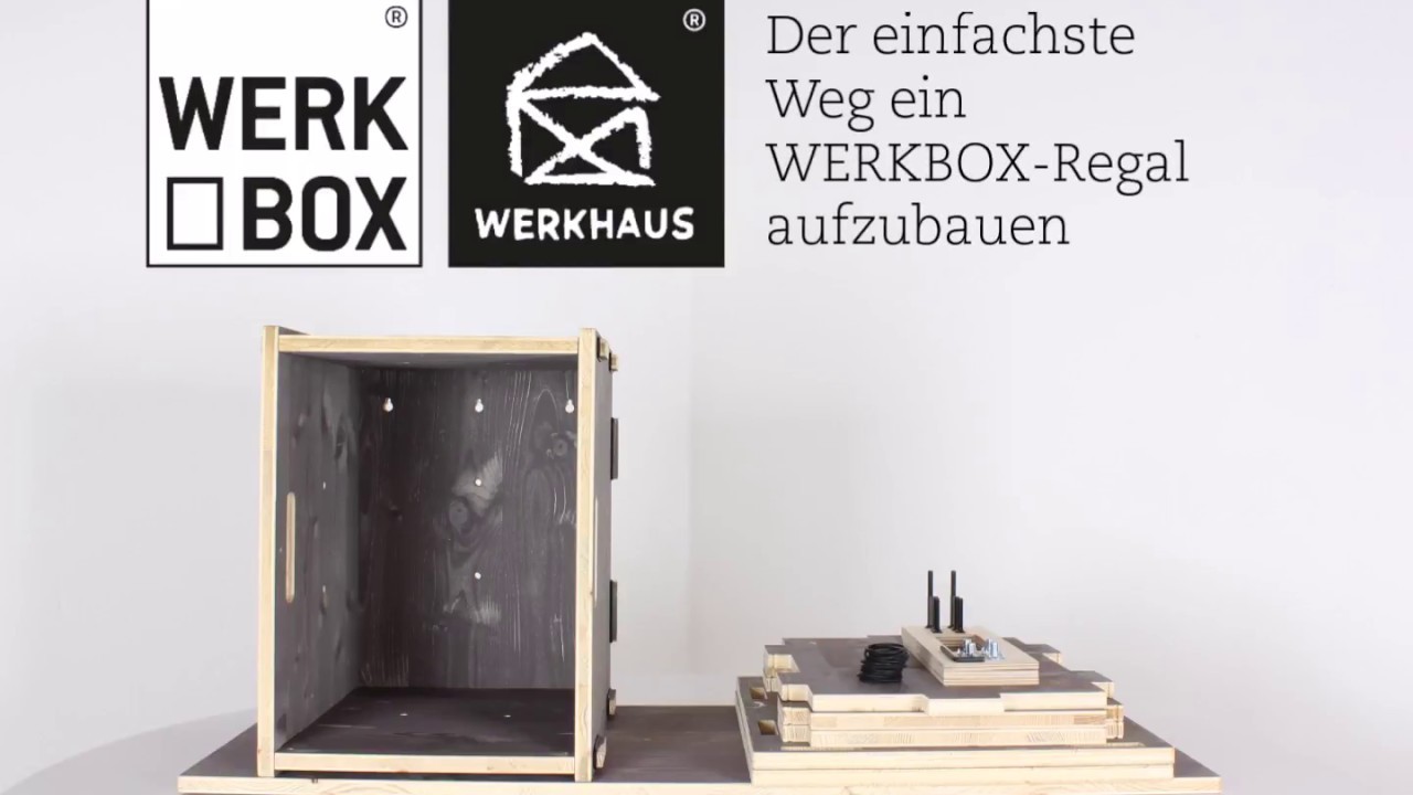 Aufbauanleitung eines WERKBOX-Regals von WERKHAUS