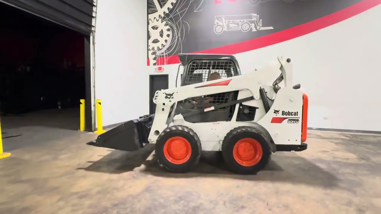 2019 Bobcat S570 1950lb Pneumatic Diesel Skid Steer STK 14437