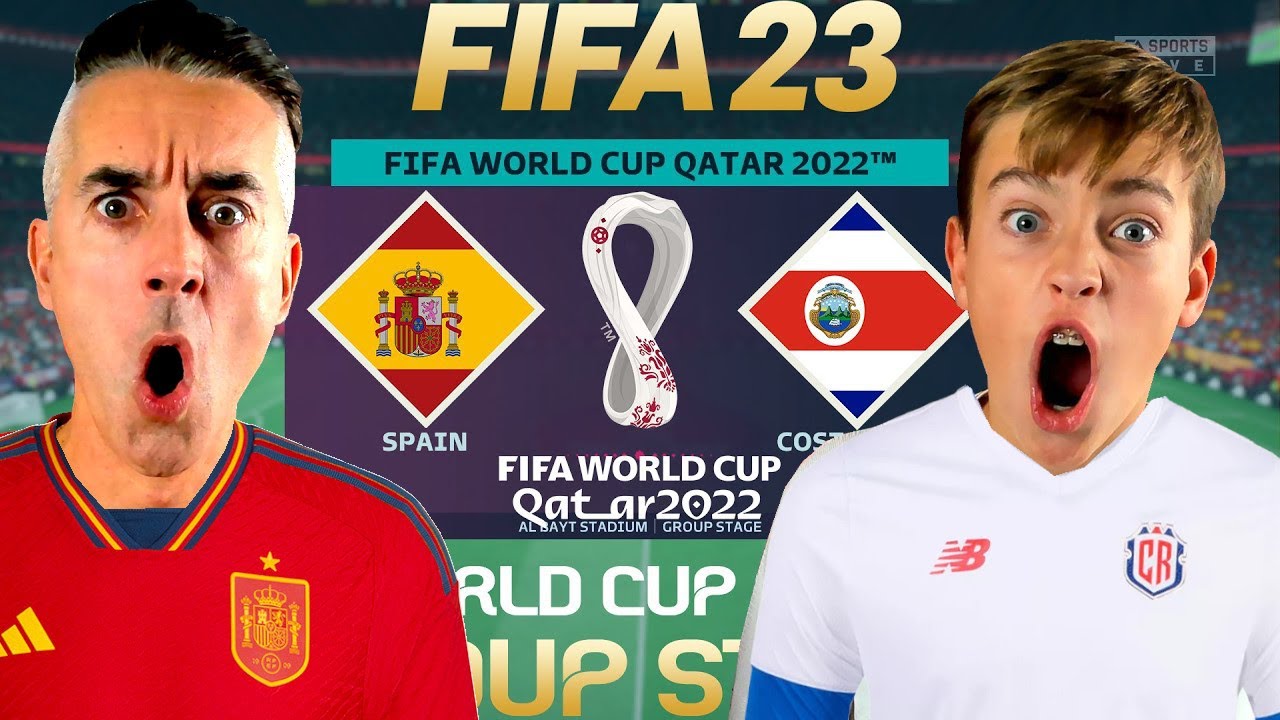 ESPAÑA VS COSTA RICA - MUNDIAL QATAR 2022 PREDICCION - FIFA 23