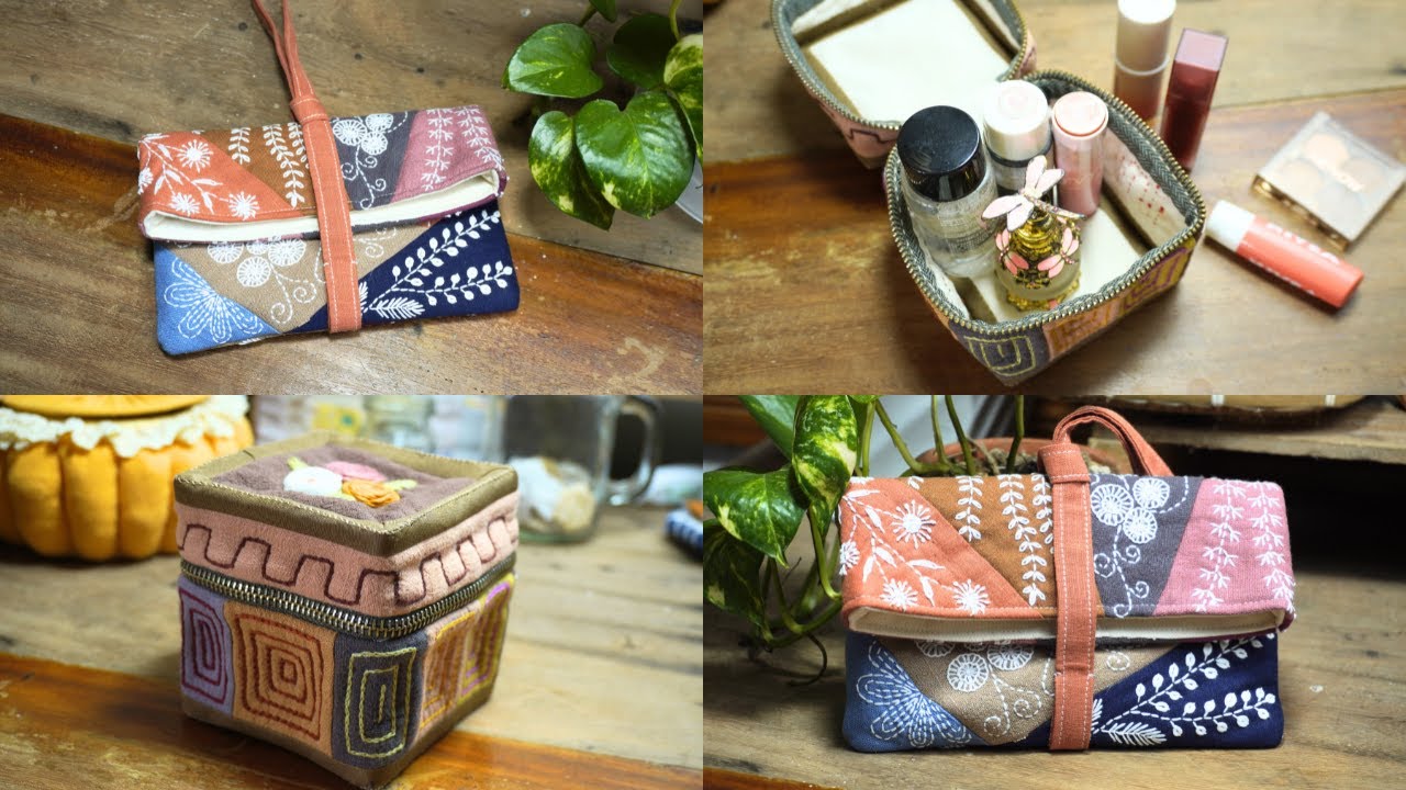 Two Patchwork & Hand-Embroidered Projects You Can Sew from Scraps