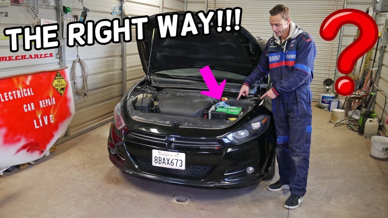 HOW TO DISCONNECT CAR BATTERY ON DODGE DART, The Right Way