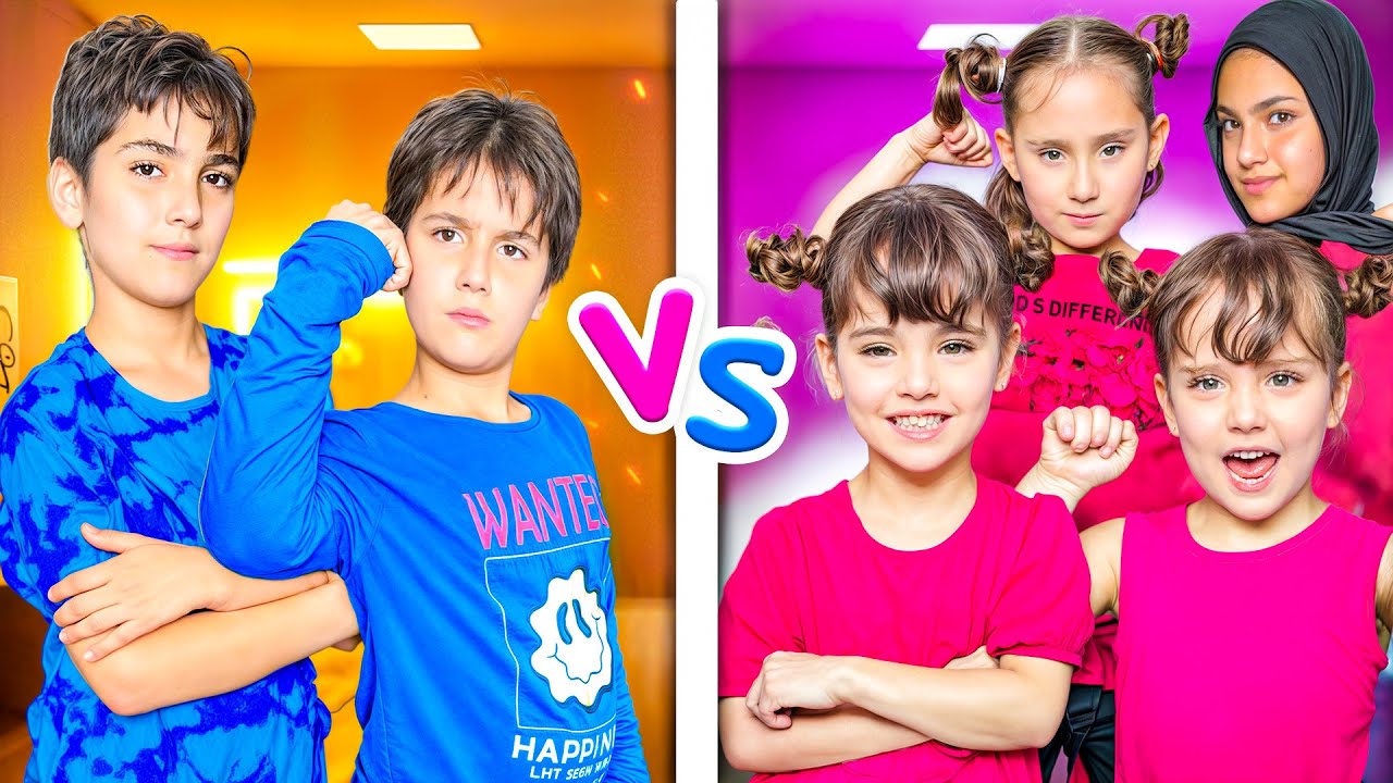 Girl team vs boys team pranks who wins!